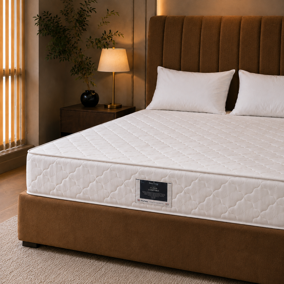 Comfort King Cloud Comfort foam mattress bedroom view