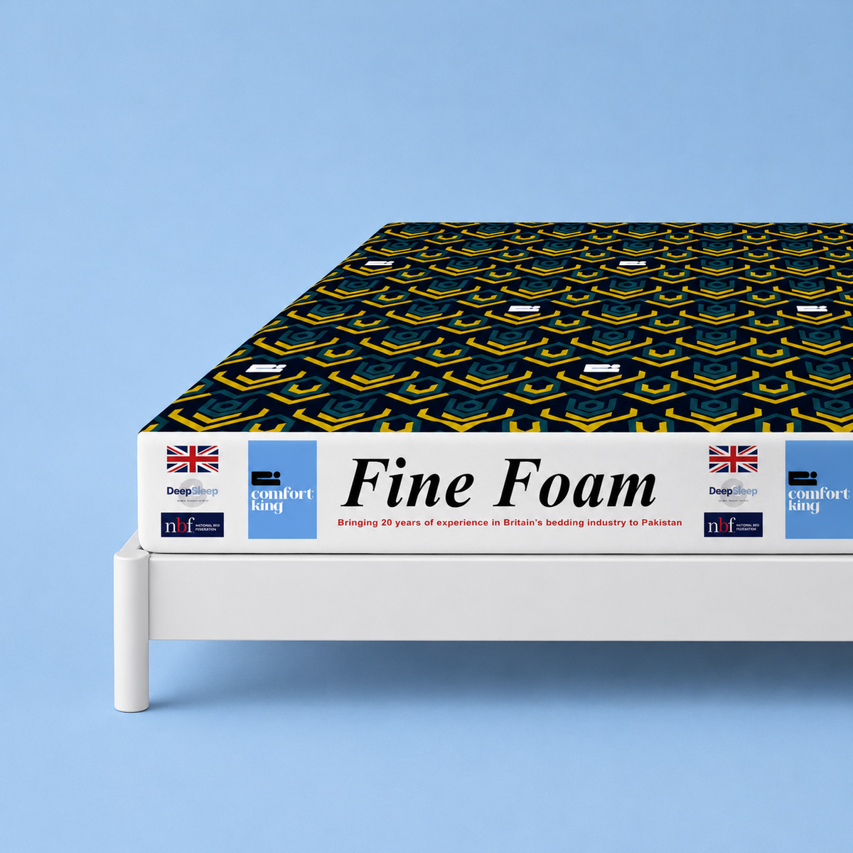 Comfort King Fine Foam Mattress side view