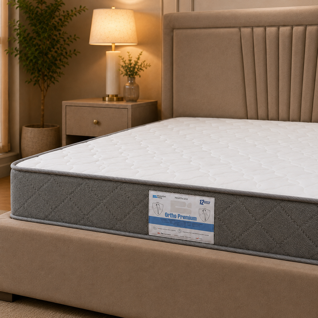 Comfort King Ortho Premium orthopedic mattress quilted fabric close-up