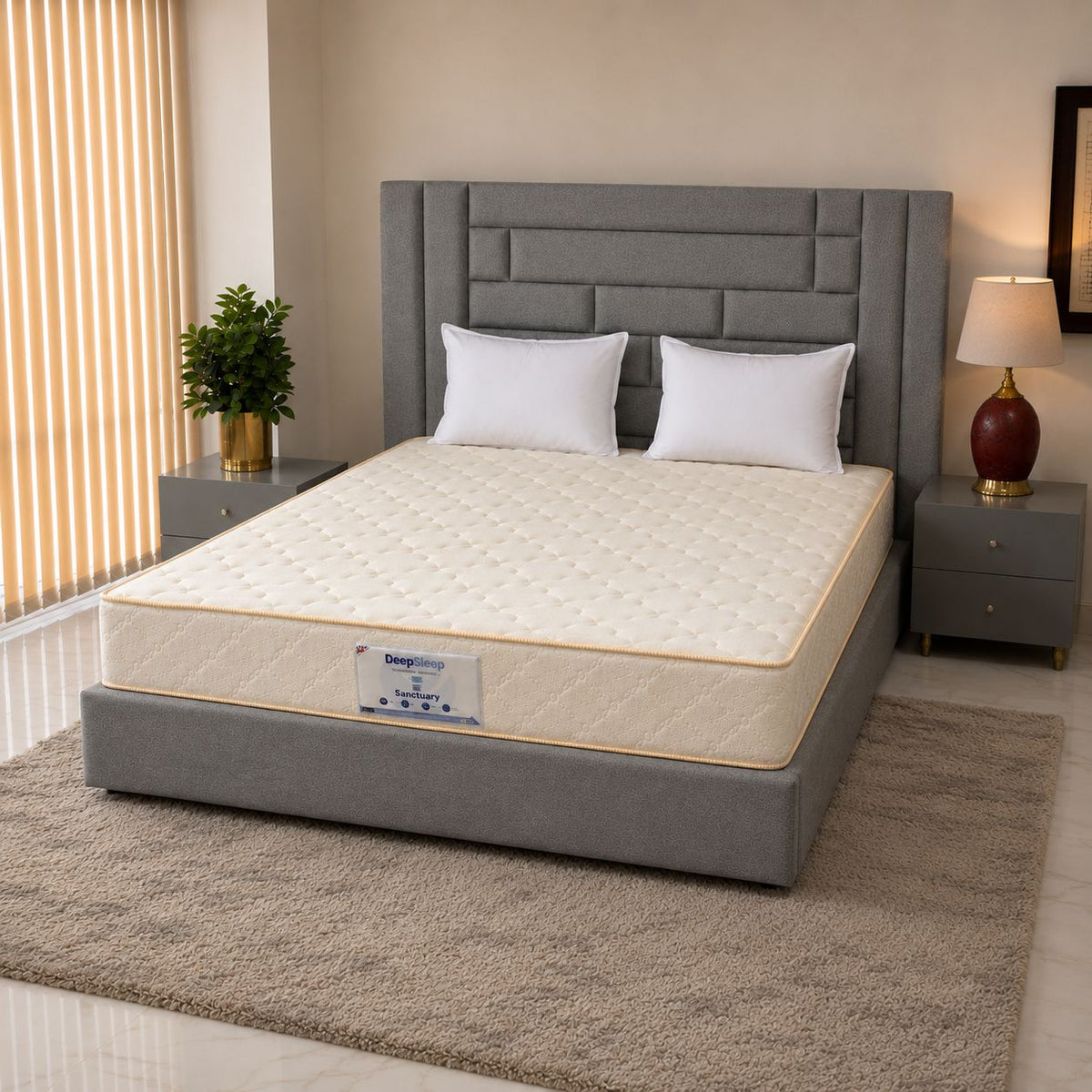 Comfort King Sanctuary premium foam mattress bedroom view