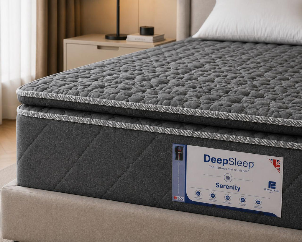 Comfort King Serenity premium quilted mattress close-up