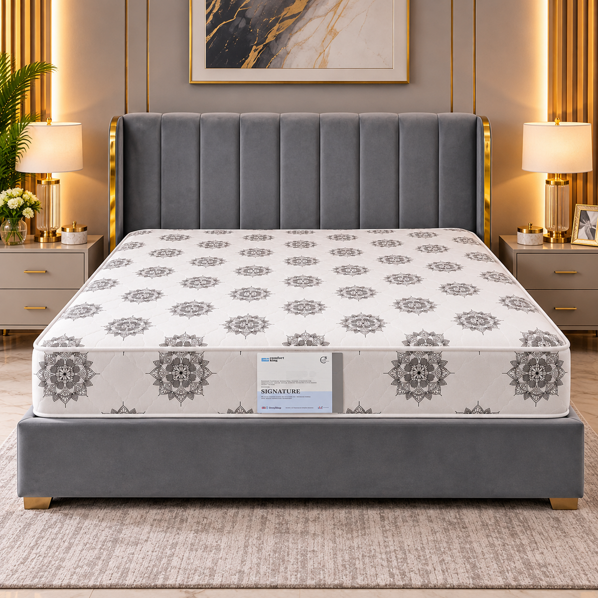 Comfort King Signature Spring Mattress front view